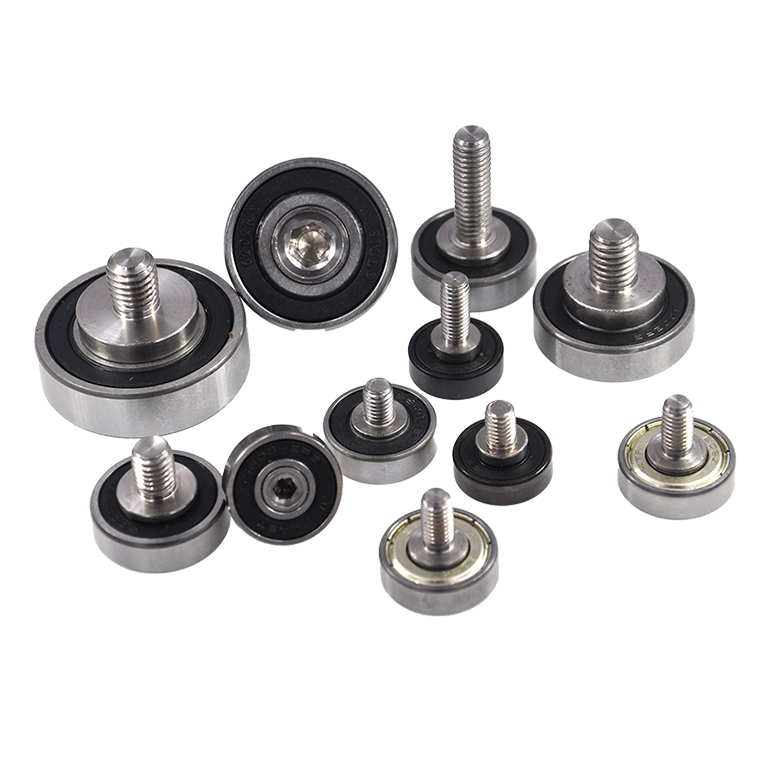 Stainless Steel Screw Pulley External Bearing With Threaded Shaft.jpg