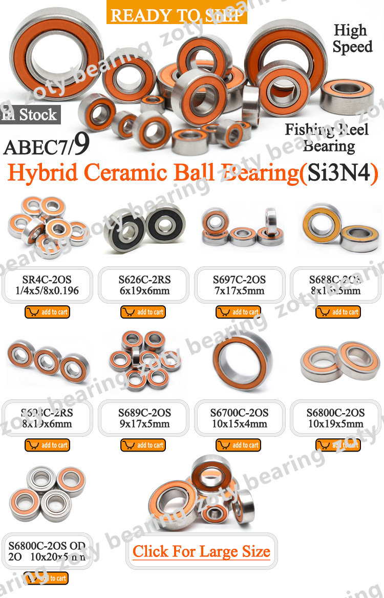 zoty bearing hybrid ceramic bearing large size specifications.jpg