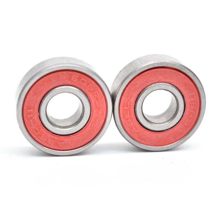 High Performance ABEC 11 red black seals 608RS Roller Skate 8X22X7mm Skateboard 608 rs 2rs Bearings.jpg