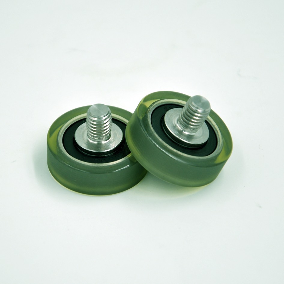 PU600032-10C1L8M6 M6x32x10mm Screw M6 Roller Bearing Polyurethanen PU Pulley Wheel With Bearing.jpg