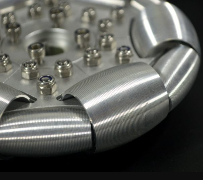 127mm Aluminum Single Omni wheel for Ball Balance Ballbot 14210.jpg