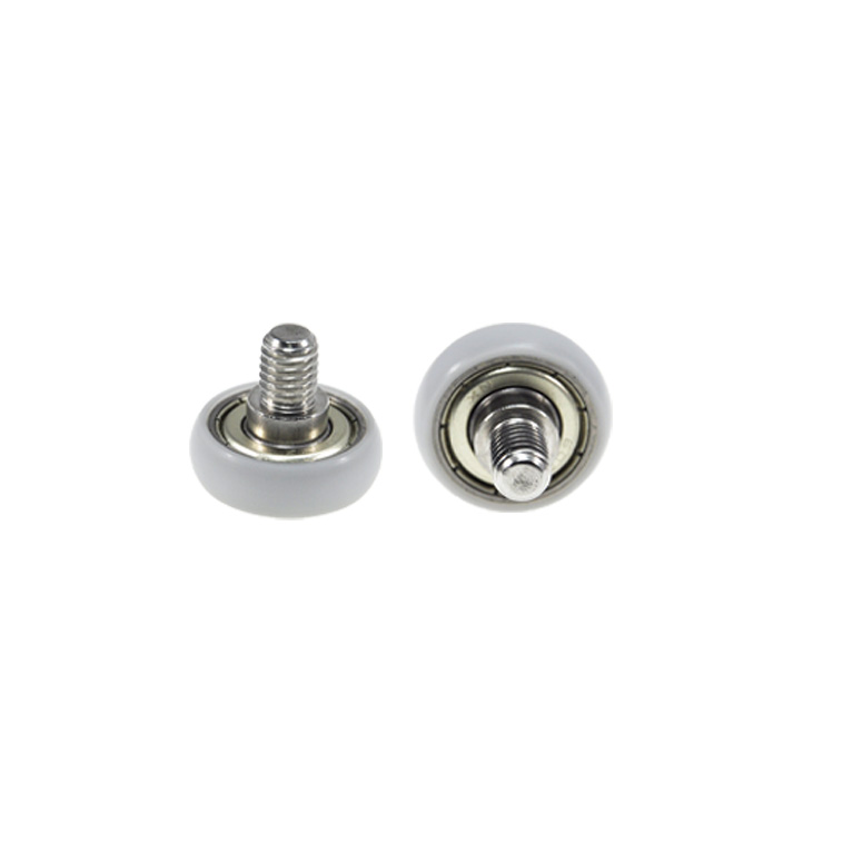 BSR60826-8C3L10M8 Durable Rubber-Coated Plastic Bearing with External Thread for Industrial Use.jpg