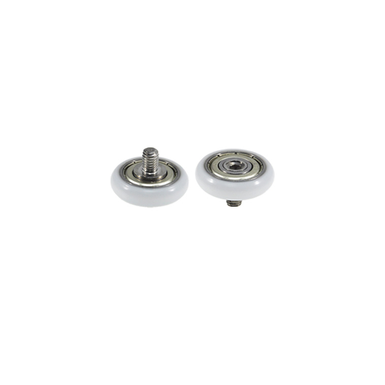 BSR60828-8C1L8M6 Smooth Rolling Plastic Bearing with Rubber Coating and External Thread for Fitness Gear.jpg