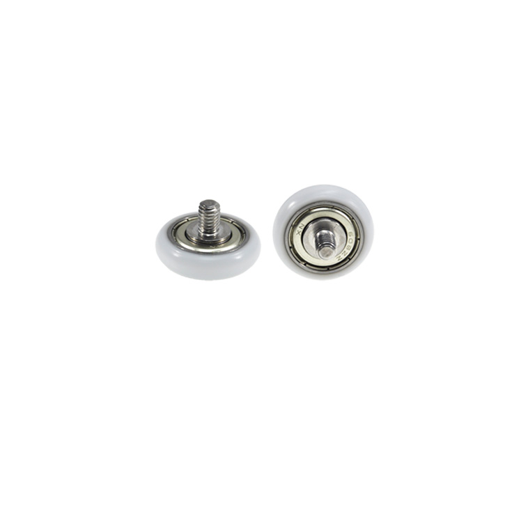 BSR60828-8C1L8M6 Smooth Rolling Plastic Bearing with Rubber Coating and External Thread for Fitness Gear.jpg