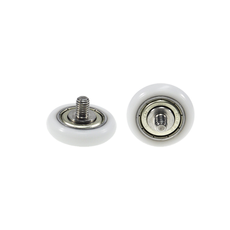 BSR60830-7C1L8M6 Adjustable Plastic Bearing with Rubber Coating and External Thread for Conveyor Systems.jpg