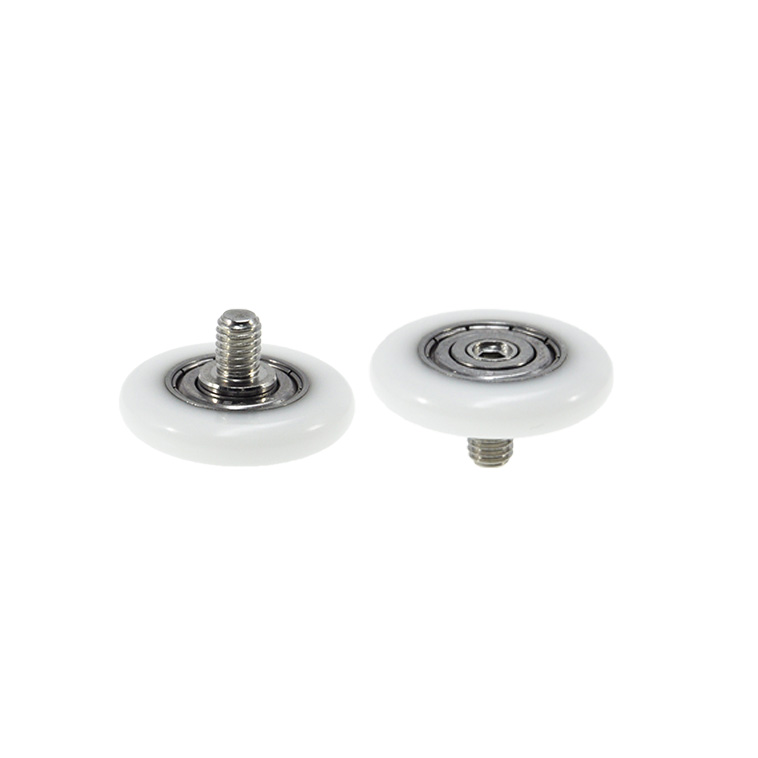 BSR62630-6C1L8M6 M6x30x6mm M6 thread round plastic pulley roller drawer refrigerator printer bearing wheel.jpg