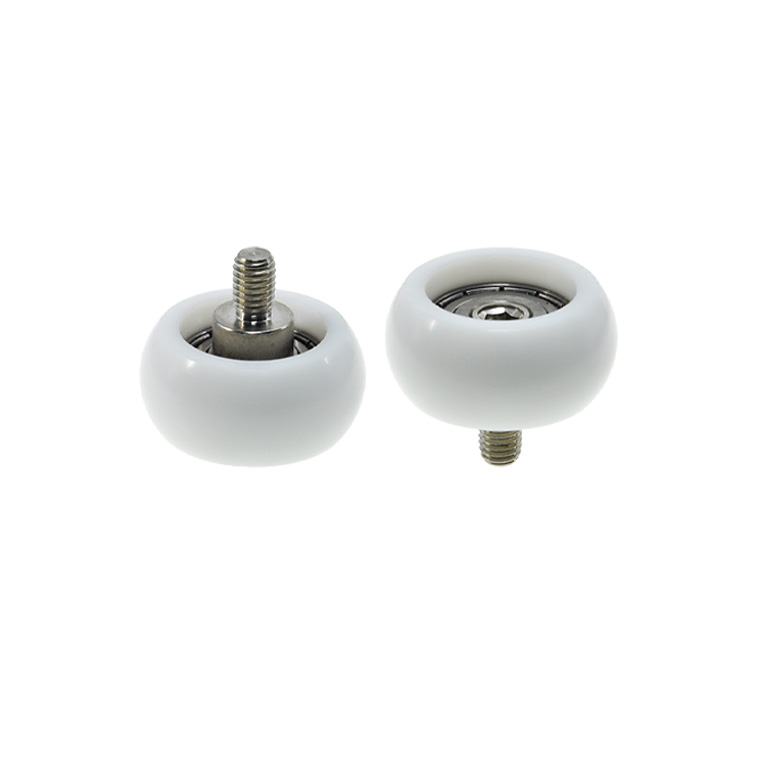 BSR620042-20C1L12M8 M8x42x20mm Modern Design Aluminum Wardrobe Sliding Door Roller Rubber Roller Pom Plastic Wheel Bearing Pulley.jpg