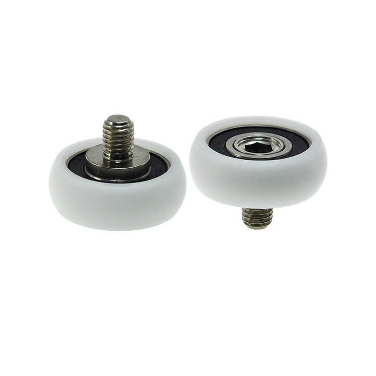 BSR620243-15C1L12M10 M10x43x15mm Nylon sliding door roller polyacetal plastic coated bearing for pizza oven baking equipment.jpg BSR620243-15C1L12M10 M10x43x15mm Nylon sliding door roller polyacetal plastic coated bearing for pizza oven baking equipment.jpg